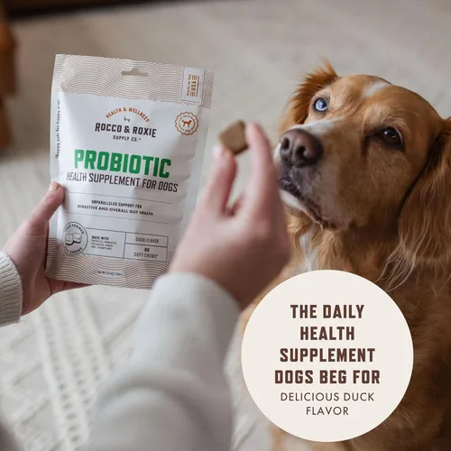 Miniatura 2 de Rocco & Roxie - Probióticos para perros, apoyan la salud intestinal y digestiva, antidiarrea, estreñimiento y alivio de gases, alergias y picazón