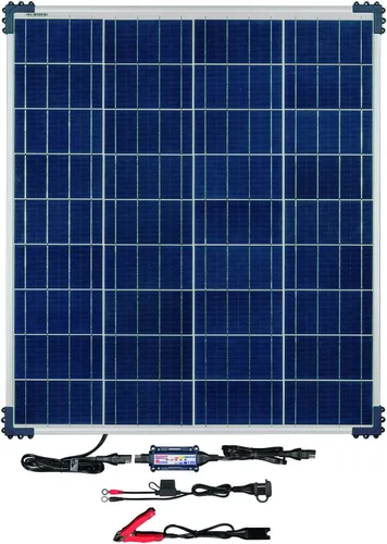 Miniatura 11 de Optimate Solar Duo 10 W, TM522-D1, 6 pasos 12 V/12.8 V 0.83 A resistente a la intemperie, cargador y mantenedor de ahorro de batería solar