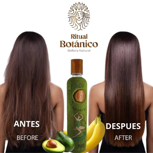 Miniatura 4 de RITUAL BOTANICO Tratamiento Reparador Intensivo PLEX de Origen Botánico con Banano y Aguacate Crecimiento Acelerado del Cabello, mayor brillo