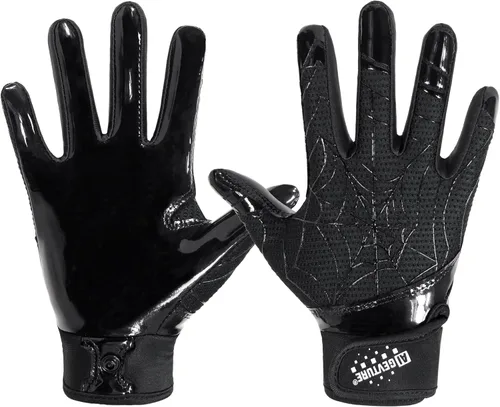 Miniatura 10 de AIGEVTURE Guantes de fútbol para jóvenes, guantes receptores para niños, guantes de fútbol adhesivos para niños y niñas
