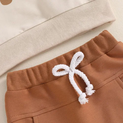 Miniatura 101 de BemeyourBBs Conjunto divertido de sudadera y pantalones de manga larga con letras divertidas para bebé niño y niño