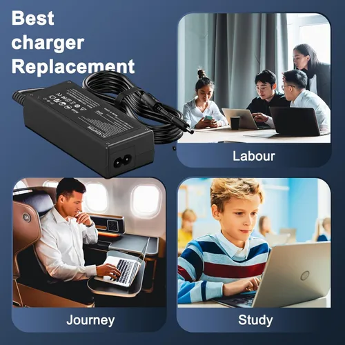 Miniatura 7 de Cargador de laptop de 65 W para Dell Inspiron 15 14 13 11 17 3000 5000 7000 Latitude - Doble punta de 0.177 in y 0.291 in incluido - Cable de fuente