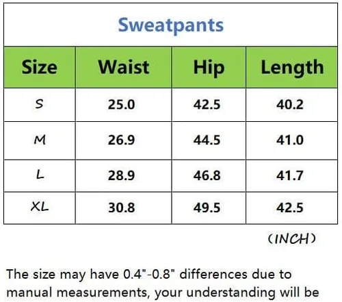 Miniatura 5 de Hilinker Women's High Waisted Letter Print Sweatpants Baggy Drawstring Elastic Joggers
