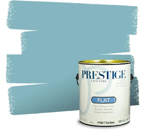 Miniatura 519 de Pintura Exterior + imprimación PRESTIGE, todo-en-uno, 1 galón, acabado mate, color comparable al Valspar* Royal Gray* VS151-Gris real