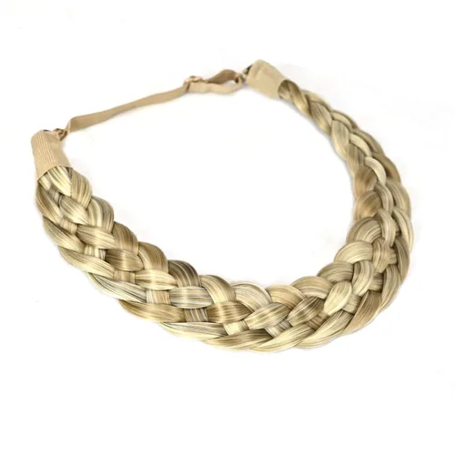 Miniatura 7 de Diadema de pelo sintético de 5 hebras trenzadas, clásicas, gruesas, anchas, trenzadas, elásticas, multicolor, accesorios de belleza para el cabello