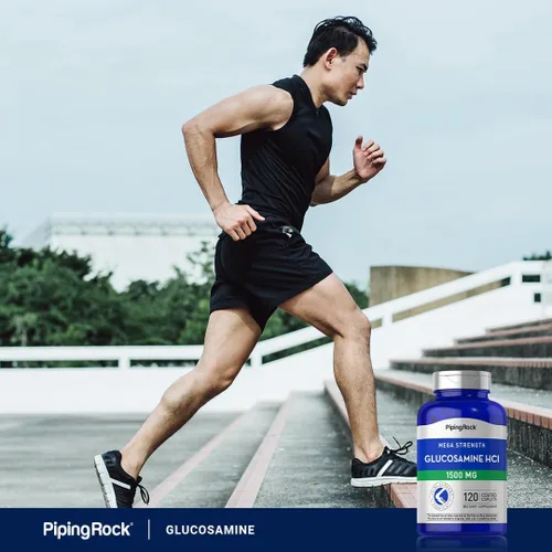 Miniatura 6 de Piping Rock Glucosamina HCL 1500mg 120 comprimidos Mega fuerza Suplemento sin OMG y sin gluten