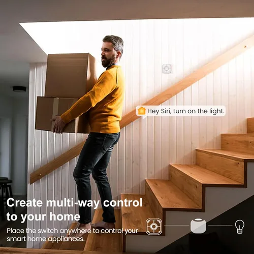 Miniatura 5 de Botón inteligente Onvis, interruptor inteligente de 5 teclas, controlador de escena, compatible con Apple HomeKit, activa automáticamente accesorios