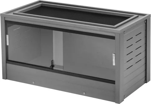Miniatura 18 de New Age Pet ECOFLEX - Hábitat grande para reptiles de 48 pulgadas de ancho, Mojave Lounge para serpientes, tortugas y lagartos en arce, negro y Gris