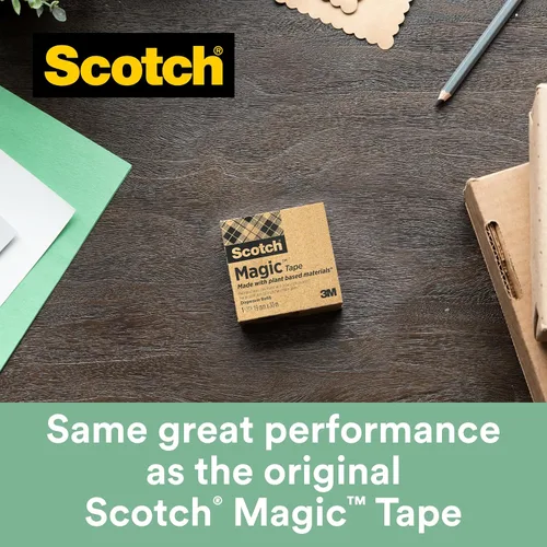 Miniatura 9 de Scotch Dispensador de cinta mágica - 1 dispensador C38 Scotch con 3 rollos de cinta mágica Scotch - Capacidad para cinta de hasta 0.748 in x 108.3