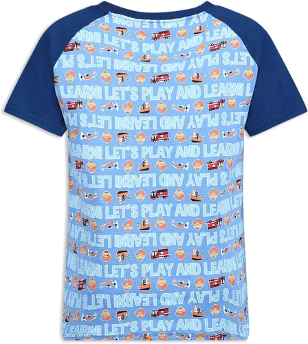 Miniatura 7 de Blippi Boys 3 Pack T-Shirts for Infant and Toddler BlueOrangeGrey
