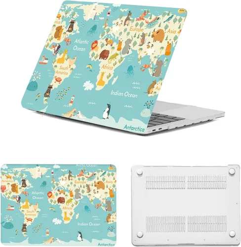 Miniatura 29 de Funda protectora para MacBook Air de 11 pulgadas 2015 2014 2013 2012 2011 2010 A1465 A1370, diseño de patrón de plástico, funda para laptop