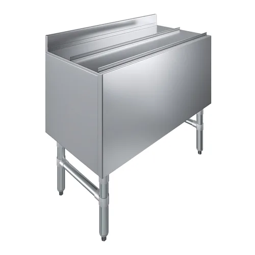 Miniatura 11 de AmGood 18.5 in. x 24 in. Cubo de hielo debajo de la barra con tapa deslizante NSF Baúl de hielo de acero inoxidable con tapa deslizante