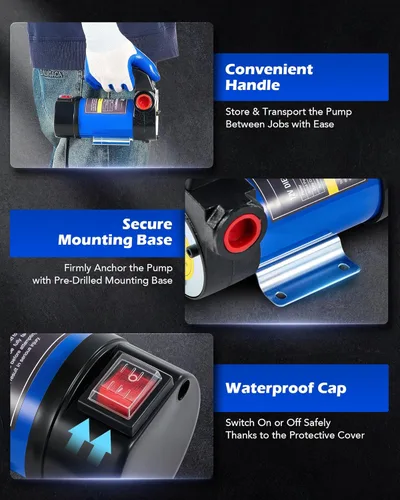 Miniatura 6 de Orion Motor Tech it de dispensador de boquilla de la bomba de la corriente directa de la transferencia del combustible del queroseno 12 V Bio Diesel