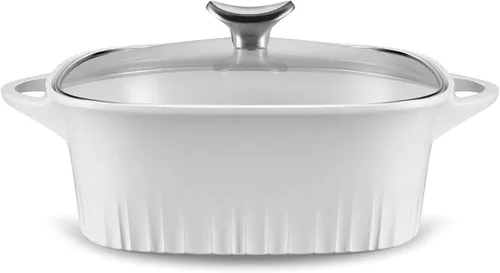 Miniatura 8 de CorningWare QuickHeat - Estofador de aluminio fundido de 4 cuartos de galón con tapa, interior de cerámica antiadherente, ligero y calor uniforme