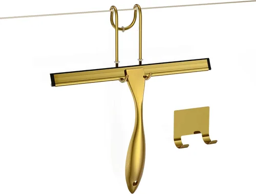 Miniatura 12 de Juego de escobilla de ducha de acero inoxidable de 14 pulgadas, escobilla multiusos para baño, puertas de ducha, espejos, azulejos y ventanas