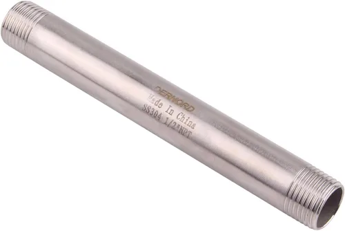Miniatura 14 de 1/2" X 1/2" NPT Macho NPT Acero Inoxidable 304 Acoplamiento De Tubo De Acoplamiento De Acoplamiento De Tubo De Montaje 4" Longitud