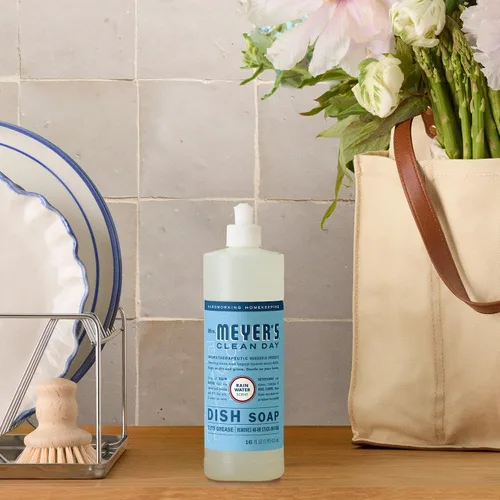 Miniatura 6 de Mrs. Meyer's Clean Day - Detergente líquido para platos, aroma a agua de lluvia, fórmula biodegradable, paquete de 3 unidades, 16 fl oz