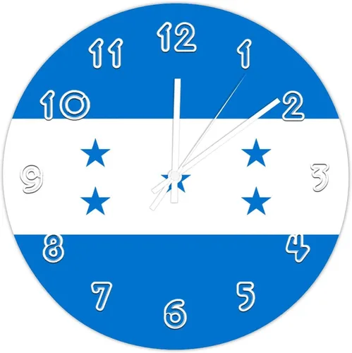 Miniatura 8 de Kosovo - Reloj de pared redondo con bandera de Kosovo, silencioso, sin tictac, para cocina, dormitorio, oficina, decoración interior del hogar