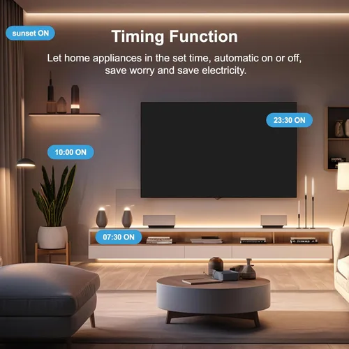 Miniatura 7 de Enchufe inteligente, enchufes WiFi funcionan con Alexa y Google Assistant, toma inteligente con temporizador y controlador de grupo, salida WiFi