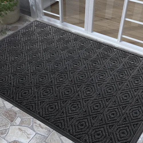 Miniatura 90 de Yimobra Alfombra para Puerta Delantera Exterior Entrada 29.5x17, Impermeable Resistente Alfombras Exteriores para Puerta Delantera, Alfombra