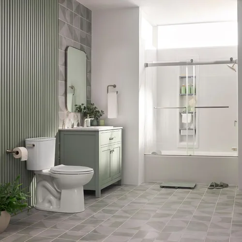 Miniatura 6 de American Standard 7061101.295 Aspirations - Grifo de baño de una sola manija con drenaje, 1.2 GPM, níquel cepillado
