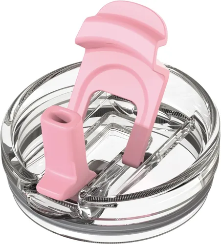 Miniatura 10 de Zukro Tapa de repuesto para vaso térmico frío de 50 y 40 onzas, apto para vaso Yeti Rambler de 42, 35 o 30 onzas, tapa con pajita abatible 2 en 1