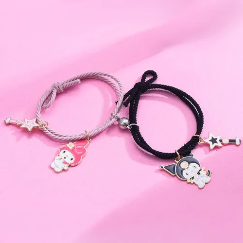 Miniatura 2 de Collar de anime figura de joyería para adolescentes kawaii mejores amigos gargantilla colgante para niña Metal Tiendaita