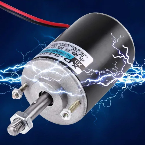 Miniatura 8 de Motor de CC de alta velocidad de 30 W de alta velocidad CW/CCW Motor de CC de imán permanente Motor de CC cepillado Mini motor eléctrico