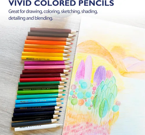 Miniatura 5 de BAZIC PRODUCTS Mini lápices de colores, preafilados, 24