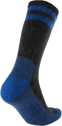 Miniatura 6 de CEREBRO Calcetines de lana merino para hombre, calcetines acolchados a media pantorrilla, que absorben la humedad, calcetines de senderismo