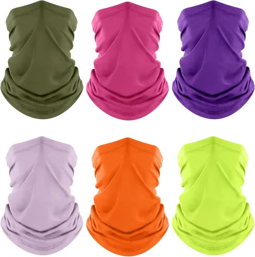Miniatura 41 de Fuinloth Polaina para el cuello, paquete de 6 unidades de máscara facial con protección UV refrescante para hombres y mujeres