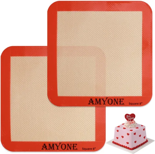 Miniatura 16 de AMYONE Alfombrilla para hornear de silicona de un cuarto, 2 piezas de alfombrillas para hornear de silicona antiadherente, hoja para galletas