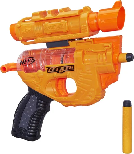 Nerf Holdout Doomlands - Pistola de juguete con Detachablex de 1.575 in y 2 dardos oficiales Doomlands Elite para niños, adolescentes y adultos