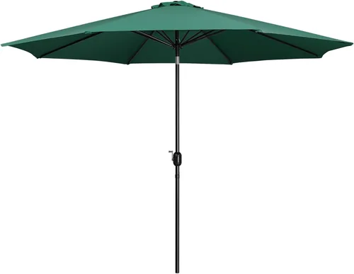 Miniatura 22 de Yaheetech Sombrilla de patio de 7.5 pies con 6 varillas resistentes, botón de inclinación y manivela para jardín, césped, cubierta, patio, piscina