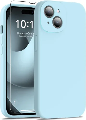 Miniatura 111 de DEENAKIN Funda de silicona compatible con iPhone 12 con protector de pantalla, mejora la protección de la cámara, funda protectora suave y flexible