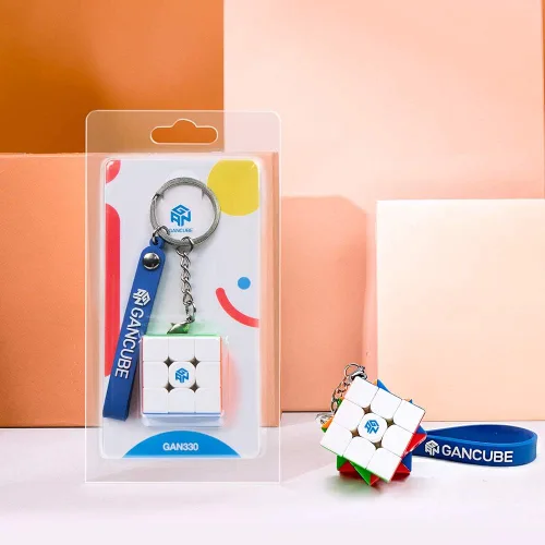 Miniatura 5 de GAN Cubo de llavero 330, mini llavero de 3 x 3, cubo de velocidad pequeño sin asiento 3by3, versión estándar, 1.2 pulgadas