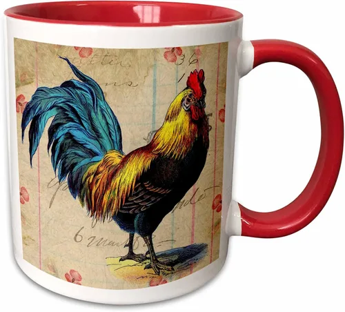 3dRose Taza, 11oz, Rojo/Blanco, taza_108229_5