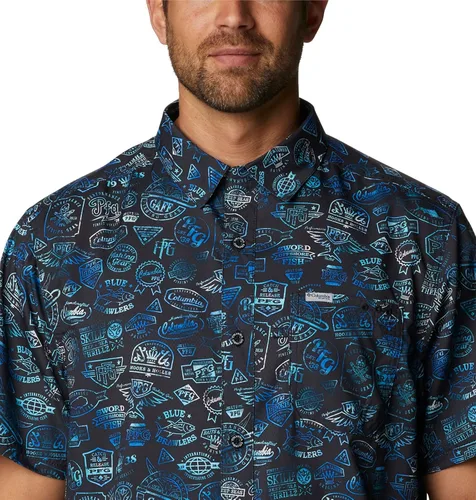 Miniatura 4 de PFG Super Slack Tide Camp - Camiseta para hombre, color gris