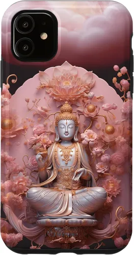 Miniatura 8 de iPhone 16 Pink Buddha - Lotus Flower - Spiritual Buddhism Buddhist Case