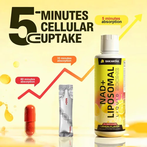 Miniatura 7 de Suplemento líquido liposomal NAD+ - Diseñado para ayudar a apoyar la absorción - absorción celular mejorada, ayuda a apoyar la salud celular normal