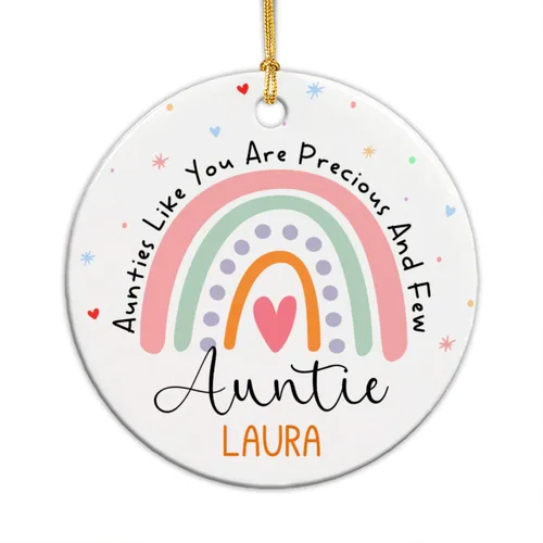 Miniatura 23 de Adorno personalizado de 1ª Navidad como tía 2025, regalo de recuerdo para tía, tía ciervo, adorno de Navidad, regalo para tía nueva, adorno