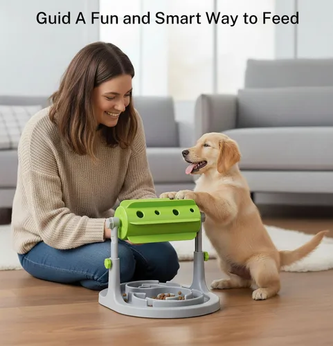 Miniatura 2 de Rompecabezas interactivo para perro y gato - Juguetes de comida con dispensador de golosinas para combatir el aburrimiento - Alimentador lento