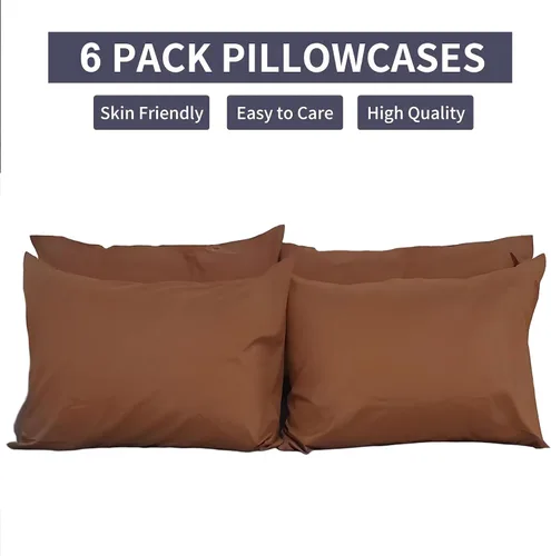 Miniatura 5 de Fundas de almohada (6, café, estándar)