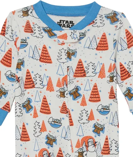 Miniatura 72 de Amazon Essentials Disney Marvel Star Wars - Pijama unisex de algodón con pies para bebés y niños pequeños, paquete múltiple