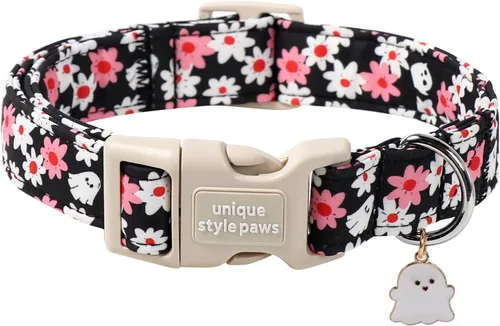 Miniatura 39 de Unique style paws - Collar para perro con hebilla de metal, naranja, duradero, lindo collar para perros pequeños, medianos y grandes