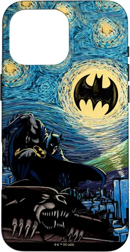 Miniatura 18 de Funda de pintura estilo noche estrellada de Batman para iPhone 13 DC Comics