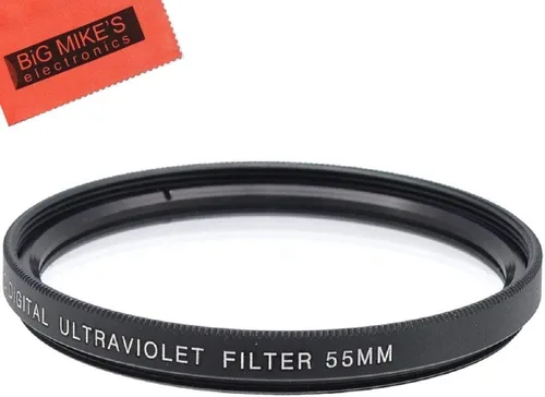 Filtro UV de 2.165 in para cámara Sony Alpha a7, Alpha a7 II, Alpha a7 III con lente de 1.102-2.756 in, cámara a6600 con lente de 0.709-5.315 in