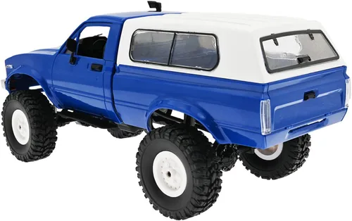Miniatura 6 de WPL C24 1/16 RC Rock Crawler 4x4 Camión con 3 Baterías Mejoradas de 1200mAh, Control Remoto de 2.4GHz, Todoterreno, Camioneta Pick-up RTR para Wpl
