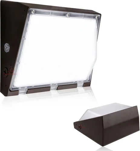 Paquete de luz LED de 40 W para pared - 4,700 lúmenes, alta eficiencia, 120 lúmenes a vatios, blanco brillante 5,000 K, reemplaza 300-400 W, calidad