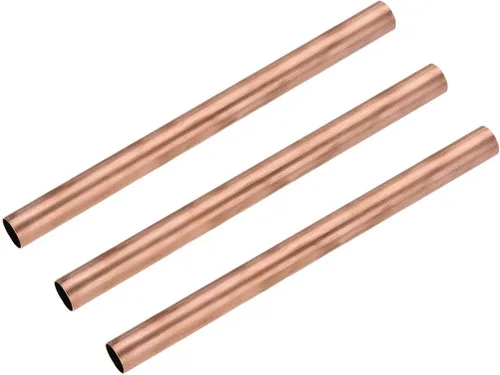 Miniatura 19 de uxcell Tubo redondo de cobre, 0.591 in OD 0.039 in espesor de pared 3.937 in longitud tubo recto tubo 3 piezas